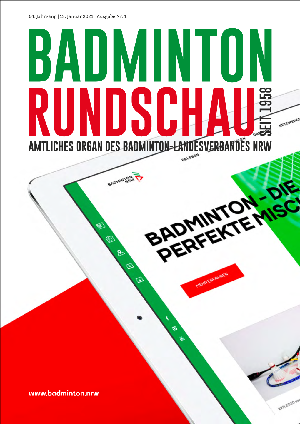 Terminvorschau Badminton 2021 14 Erscheinungsweise: Monatlich