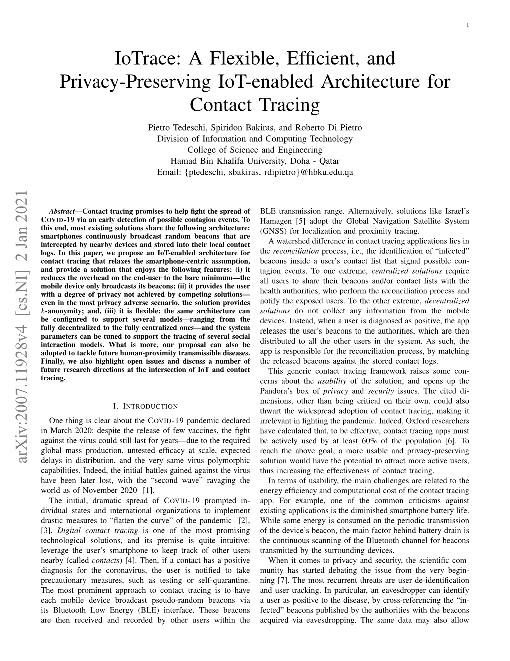 A Flexible, Efficient, and Privacy-Preserving Iot