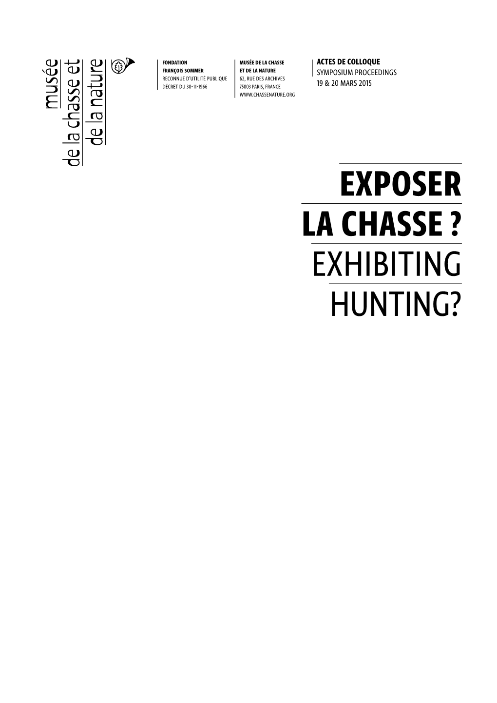 Actes Colloque Chasse.Pdf