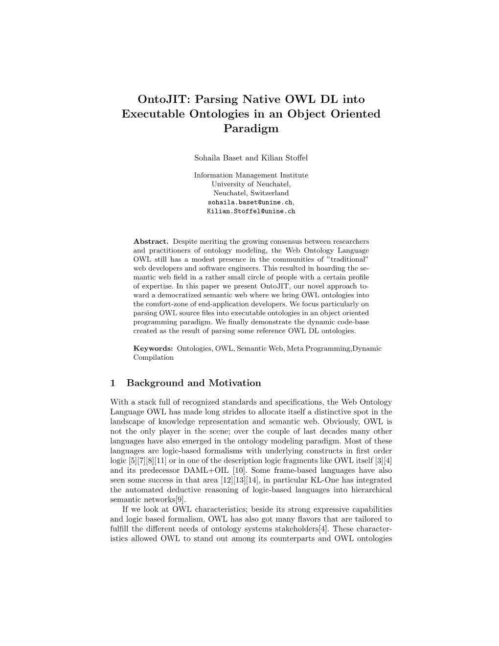 Ontojit: Parsing Native OWL DL Into Executable Ontologies in an Object Oriented Paradigm