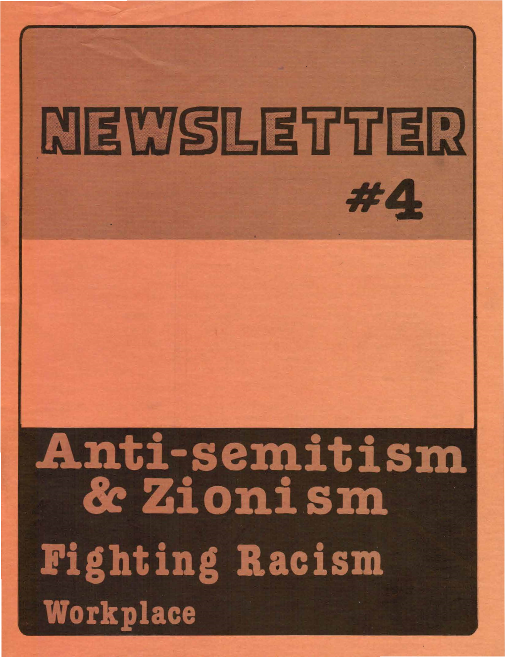 Anti-Semitism 8C Zionism Fighting Racism