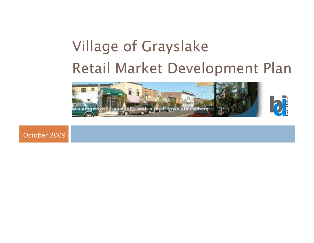 Village of Grayslake Retail Market Development Plan