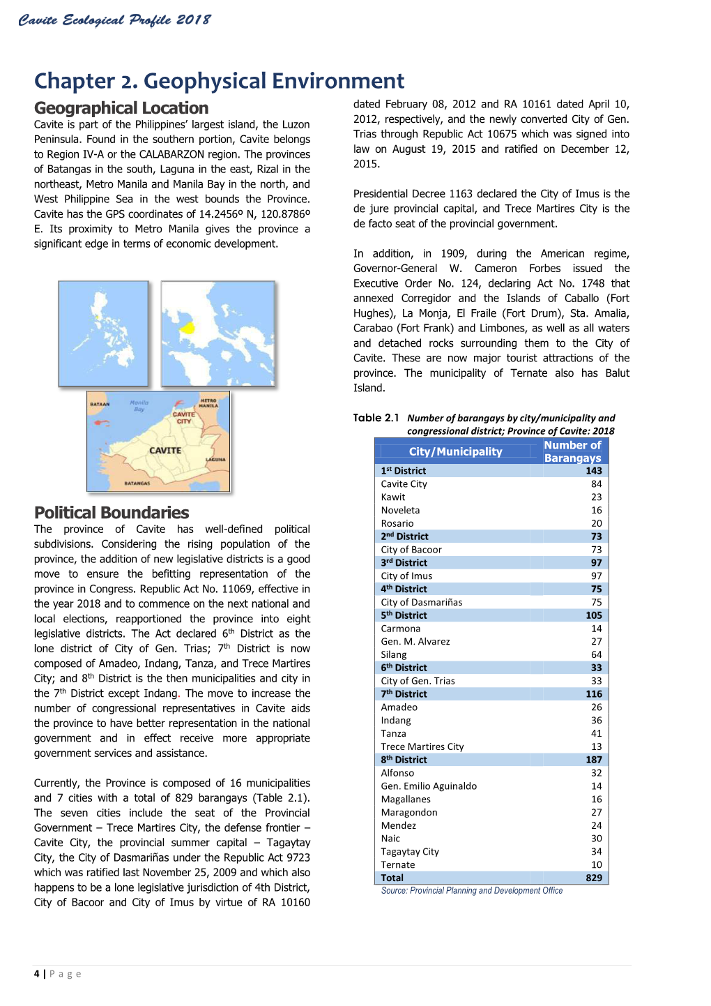 Chapter 2. Geophysical Environment