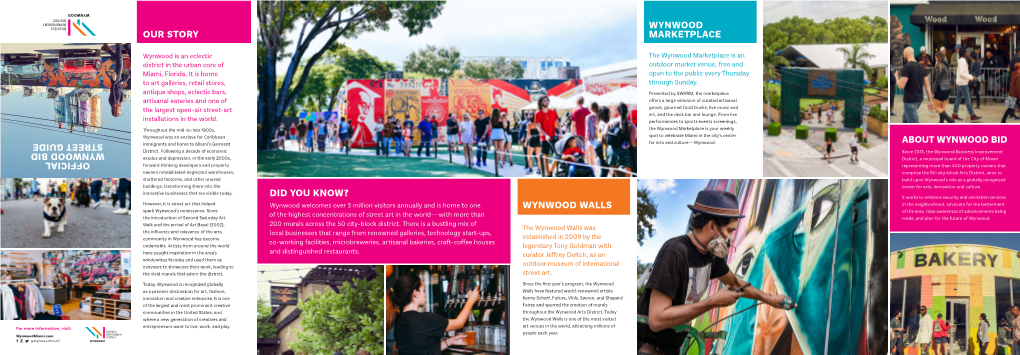 Official Wynwood Bid Street Guide Did You Know?