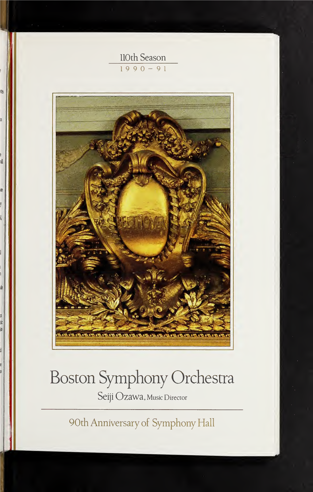 Boston Symphony Orchestra Concert Programs, Season 110, 1990-1991, Subscription