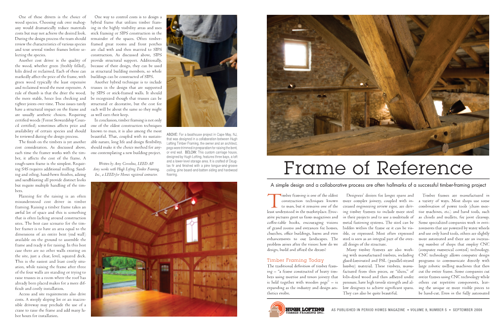 Period Homes Magazine – Frame of Reference