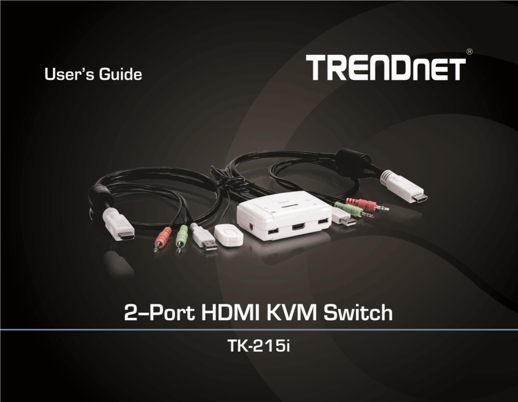 Trendnet User's Guide Cover Page