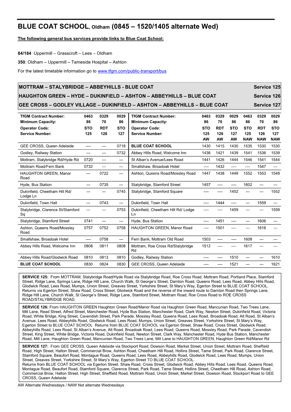 School Bus Services in the Oldham Area