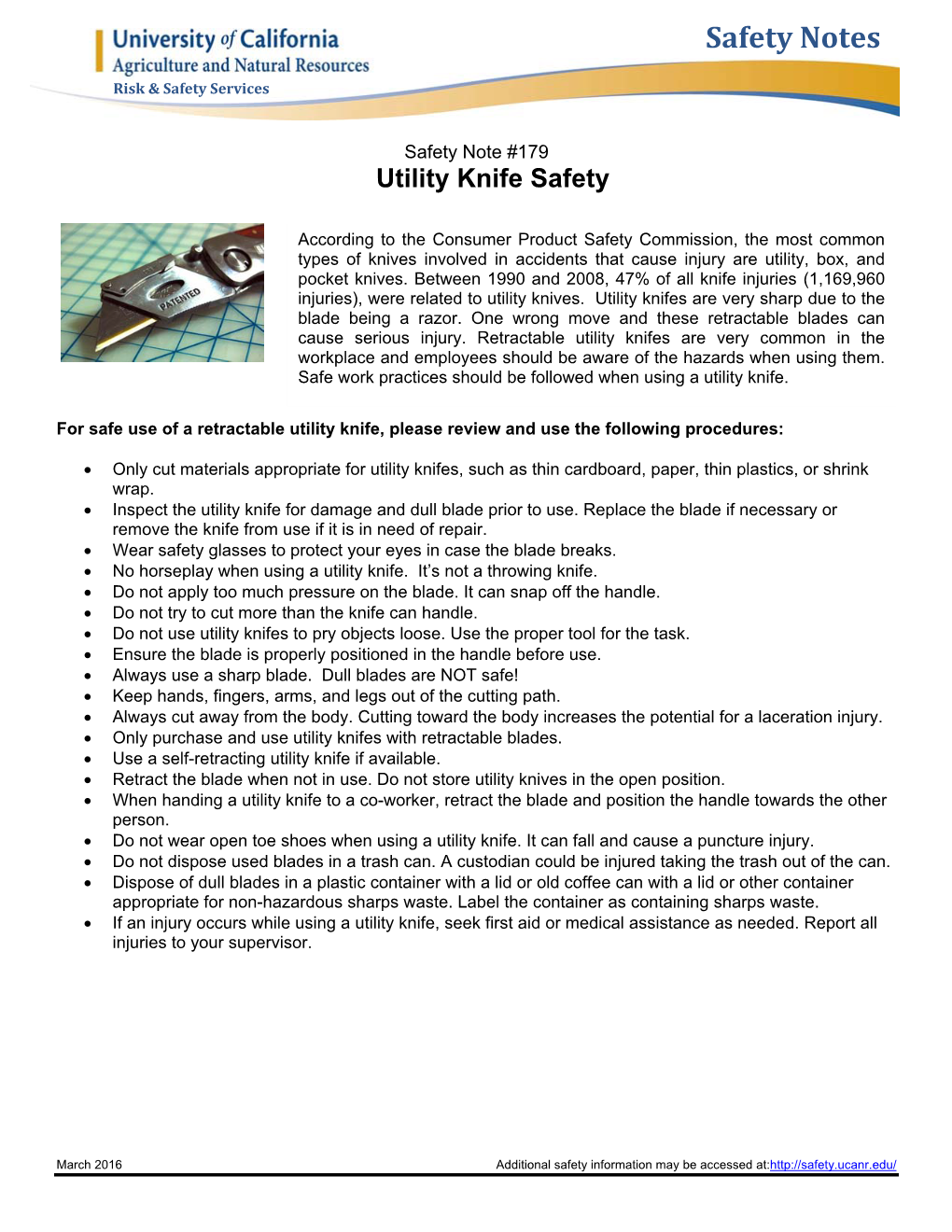 Safety Notes