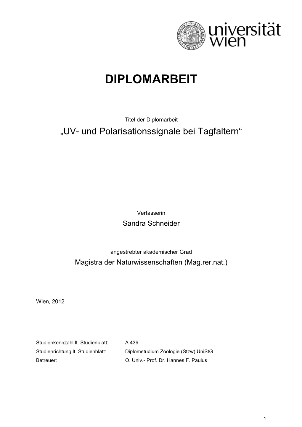 Diplomarbeit