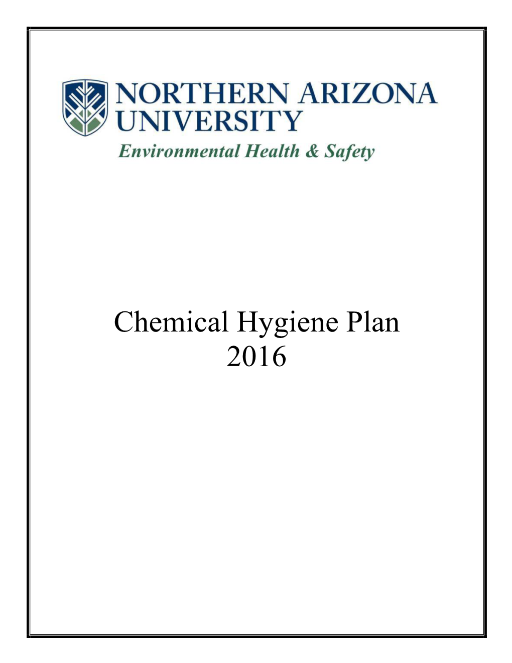 Chemical Hygiene Plan 2016