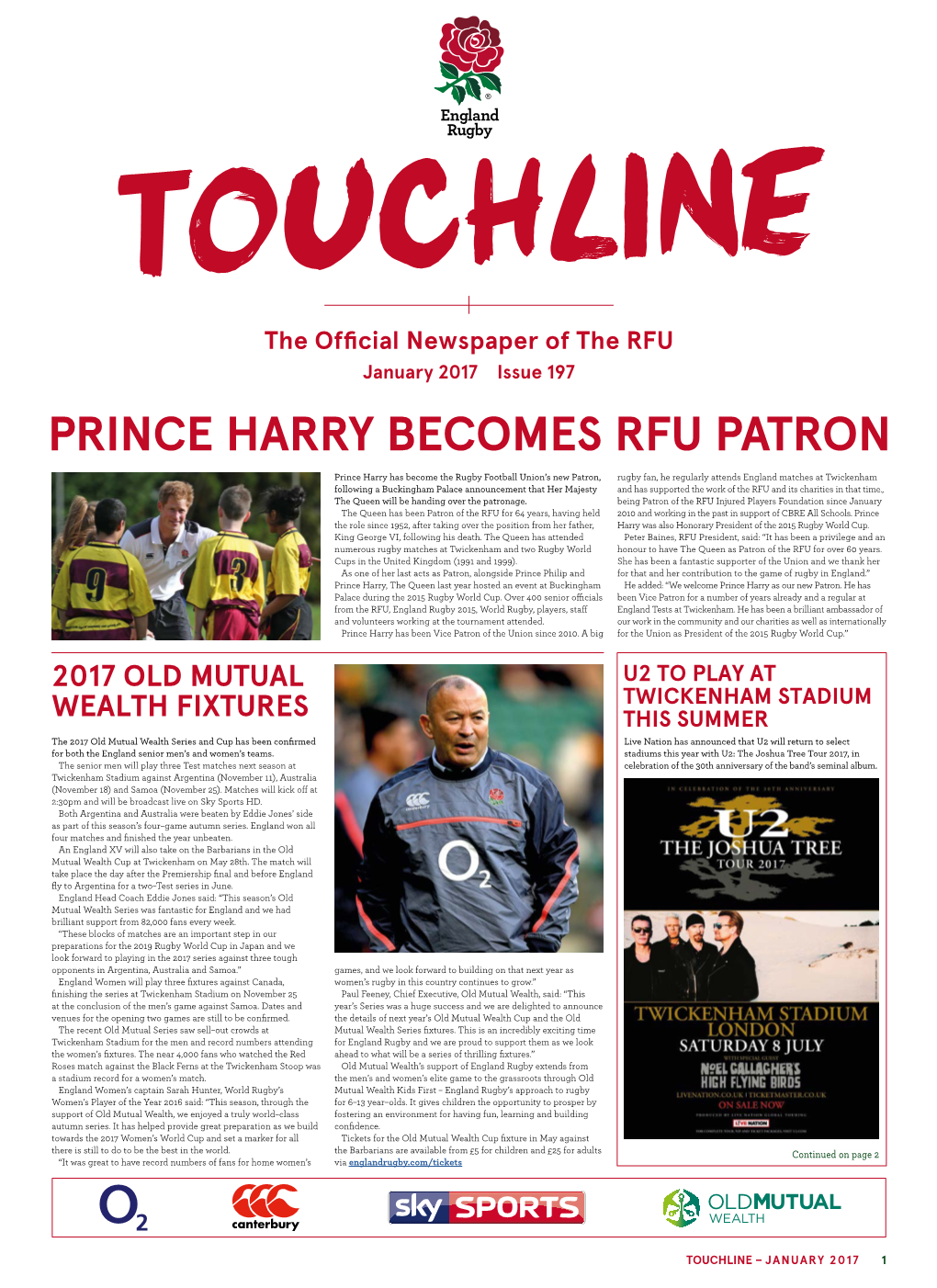 Prince Harry Becomes Rfu Patron