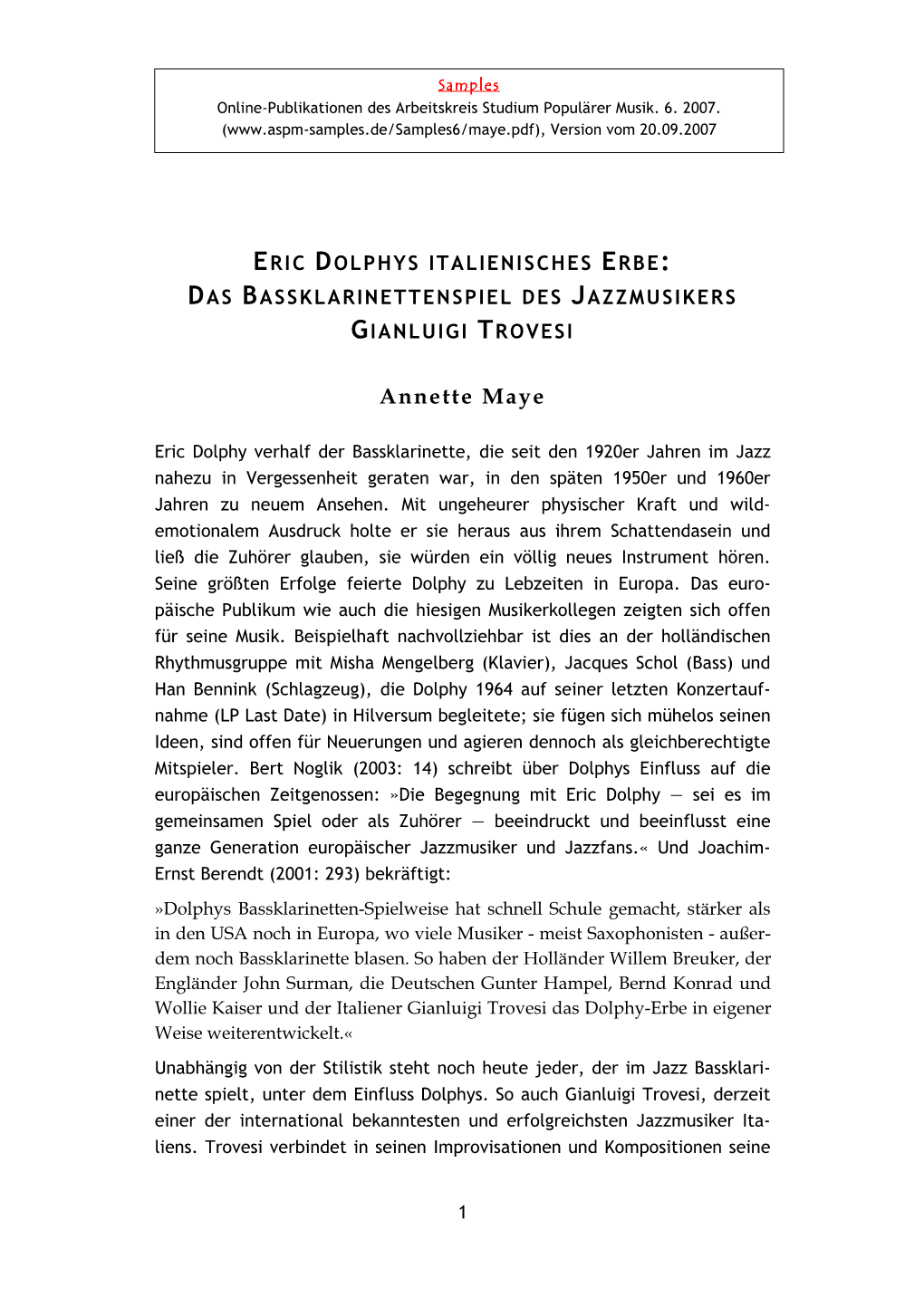 Maye.Pdf), Version Vom 20.09.2007