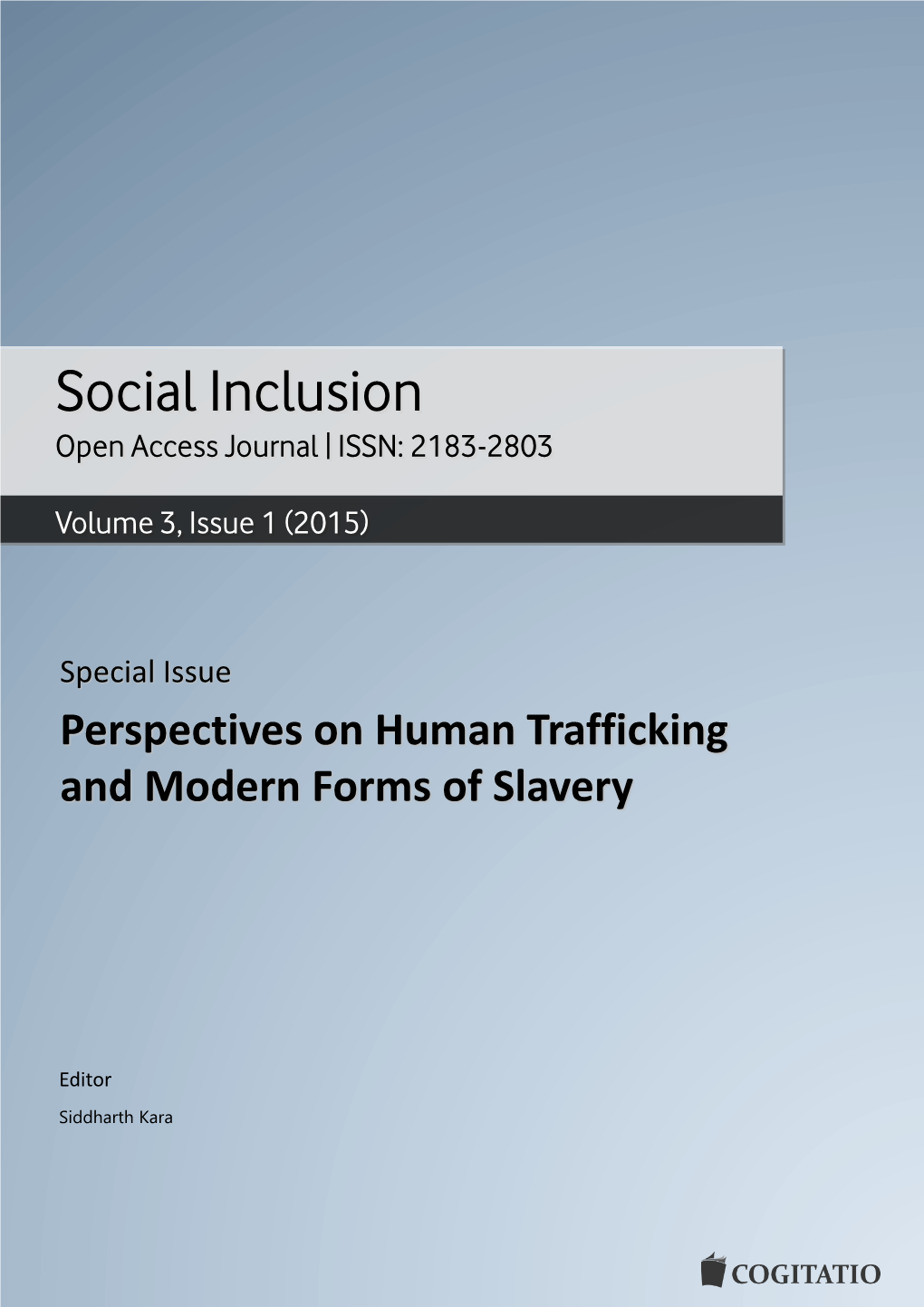 Social Inclusion Open Access Journal | ISSN: 2183-2803