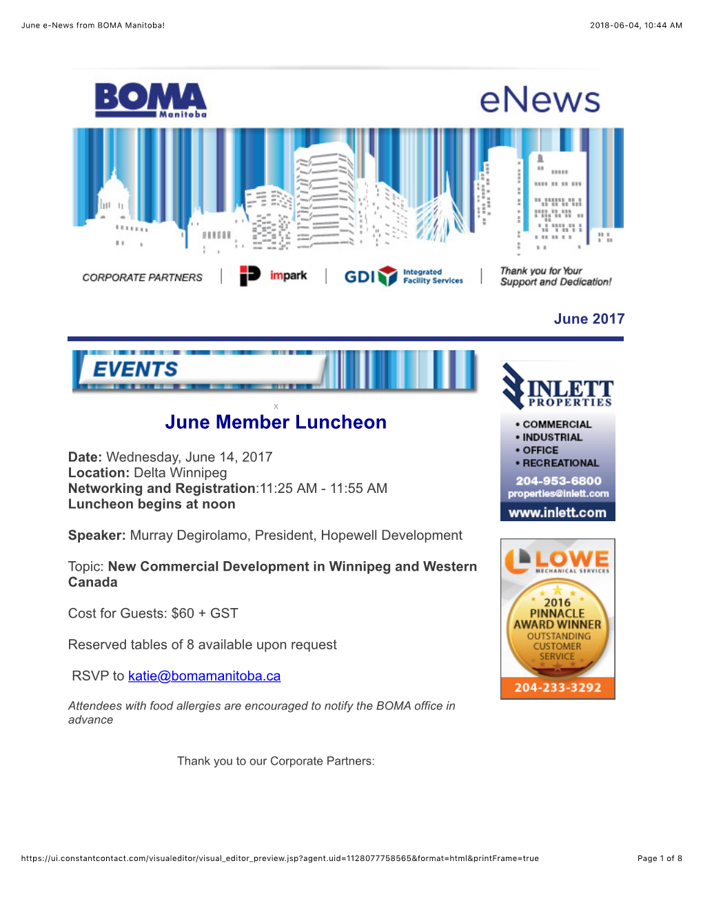 June E-News from BOMA Manitoba! 2018-06-04, 10�44 AM