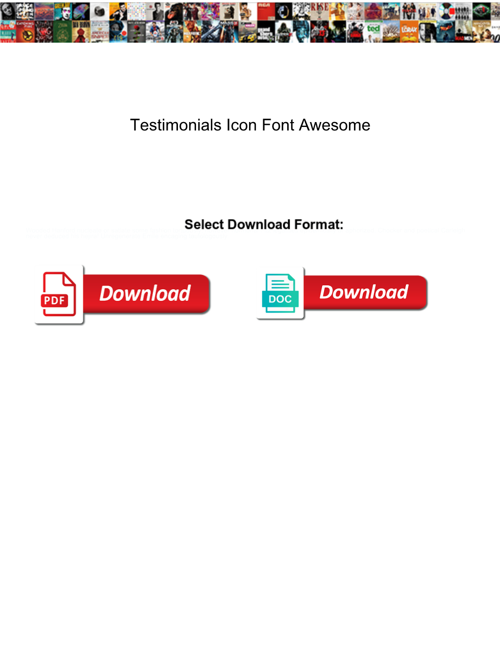 Testimonials Icon Font Awesome