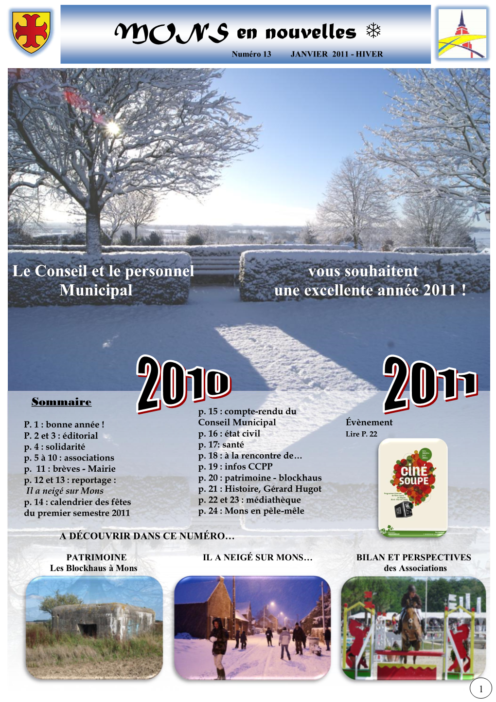 MONS En Nouvelles  Numéro 13 JANVIER 2011 - HIVER