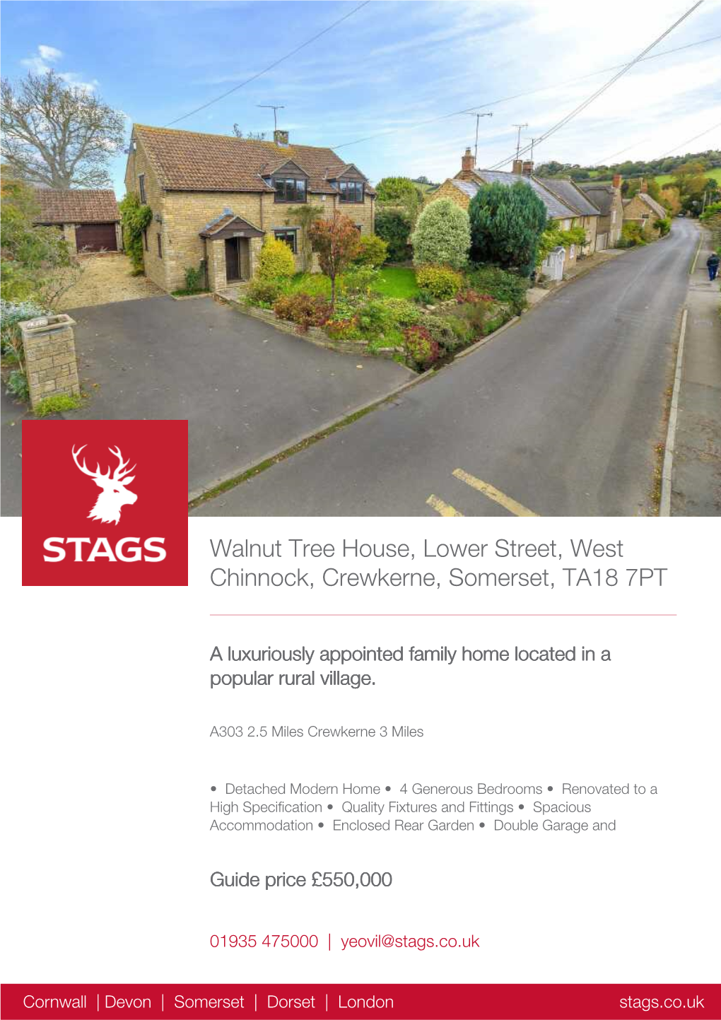 Walnut Tree House, Lower Street, West Chinnock, Crewkerne, Somerset, TA18 7PT