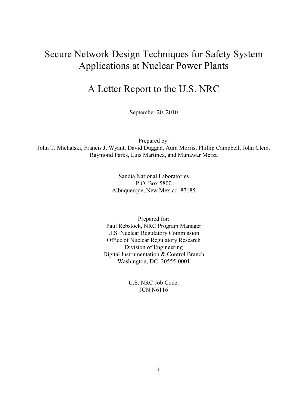 Secure Network Design Techniques for Safety System Applications at Nuclear Power Plants