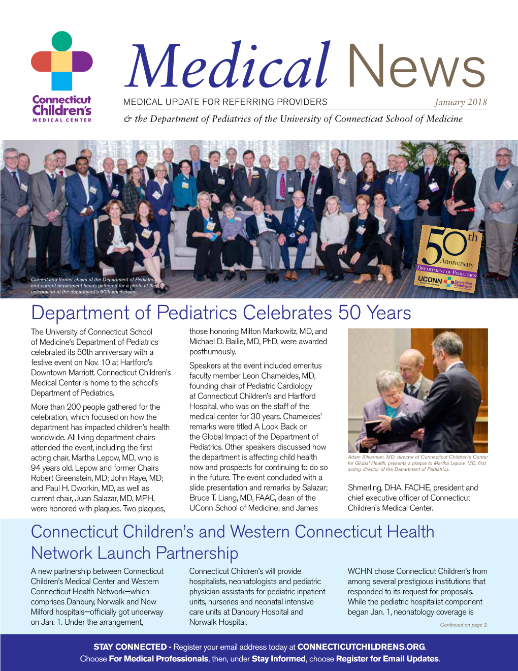 Department of Pediatrics Celebrates 50 Years