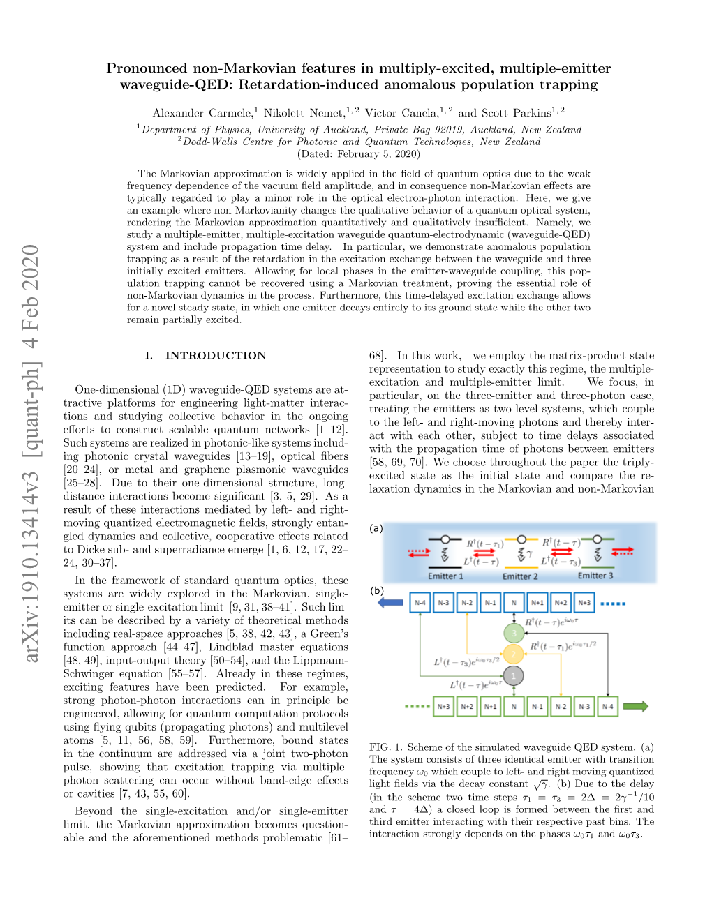 Pronounced Non-Markovian Features in Multiply-Excited, Multiple-Emitter Waveguide-QED: Retardation-Induced Anomalous Population Trapping