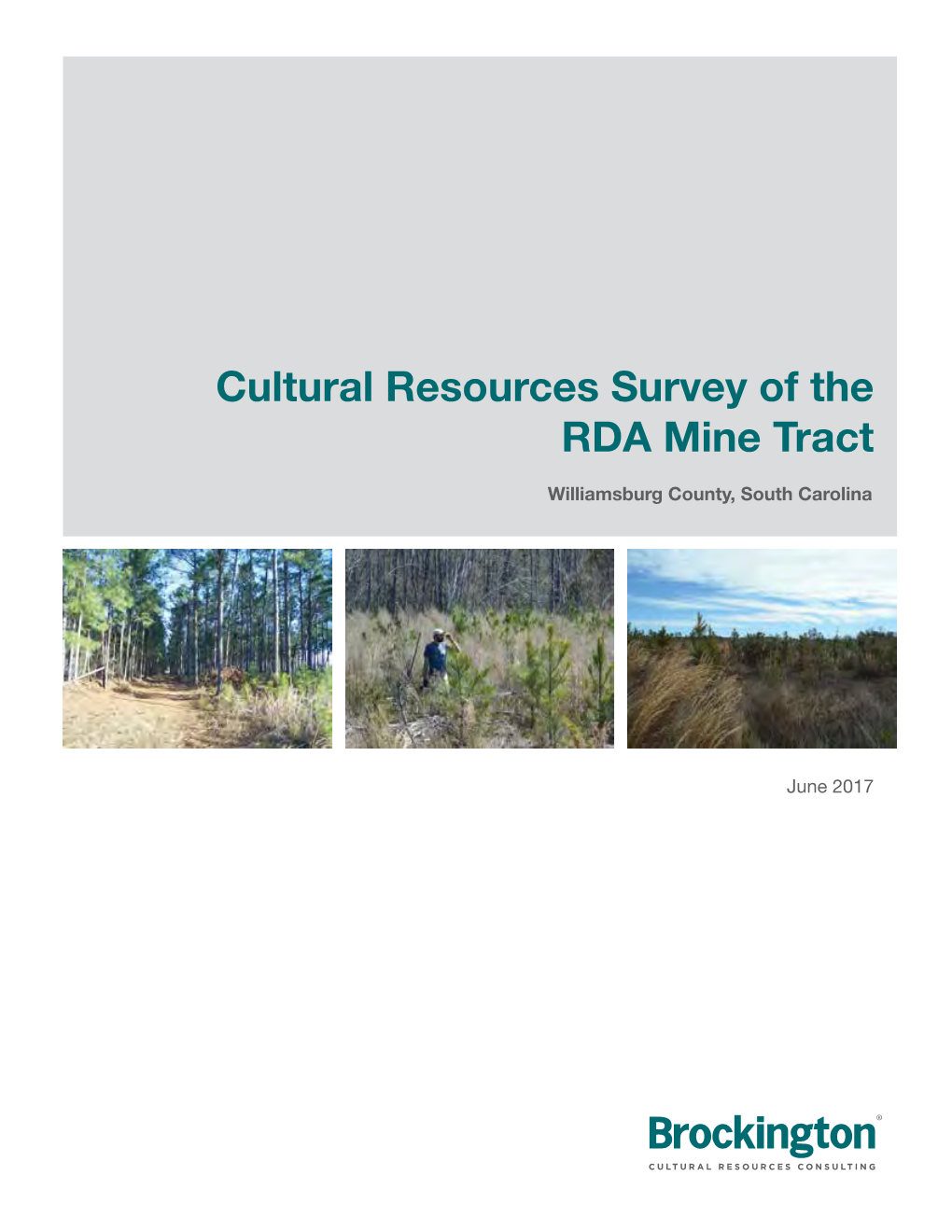 Cultural Resources Survey of the RDA Mine Tract