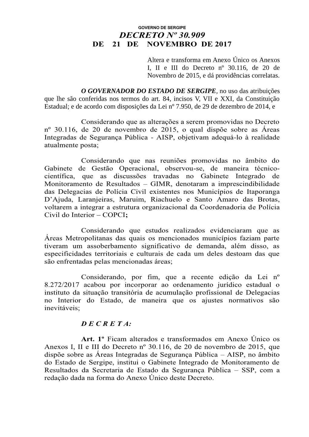 Decreto N 30.909 – Ssp – Altera 22.11.17. Aisps