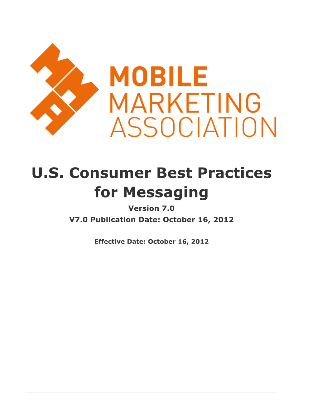 Us Consumer Best Practices for Messaging