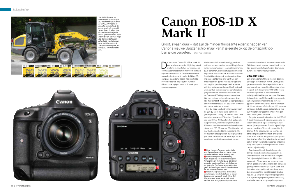 Canon EOS-1D X Mark II Is We Hebben De Canon Uitvoerig Getest En Rasnelheid Beïnvloedt