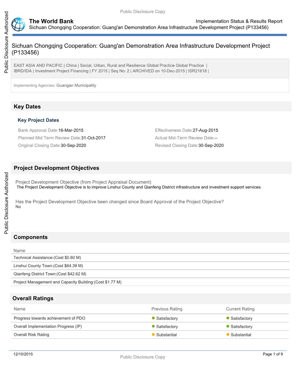 World Bank Document