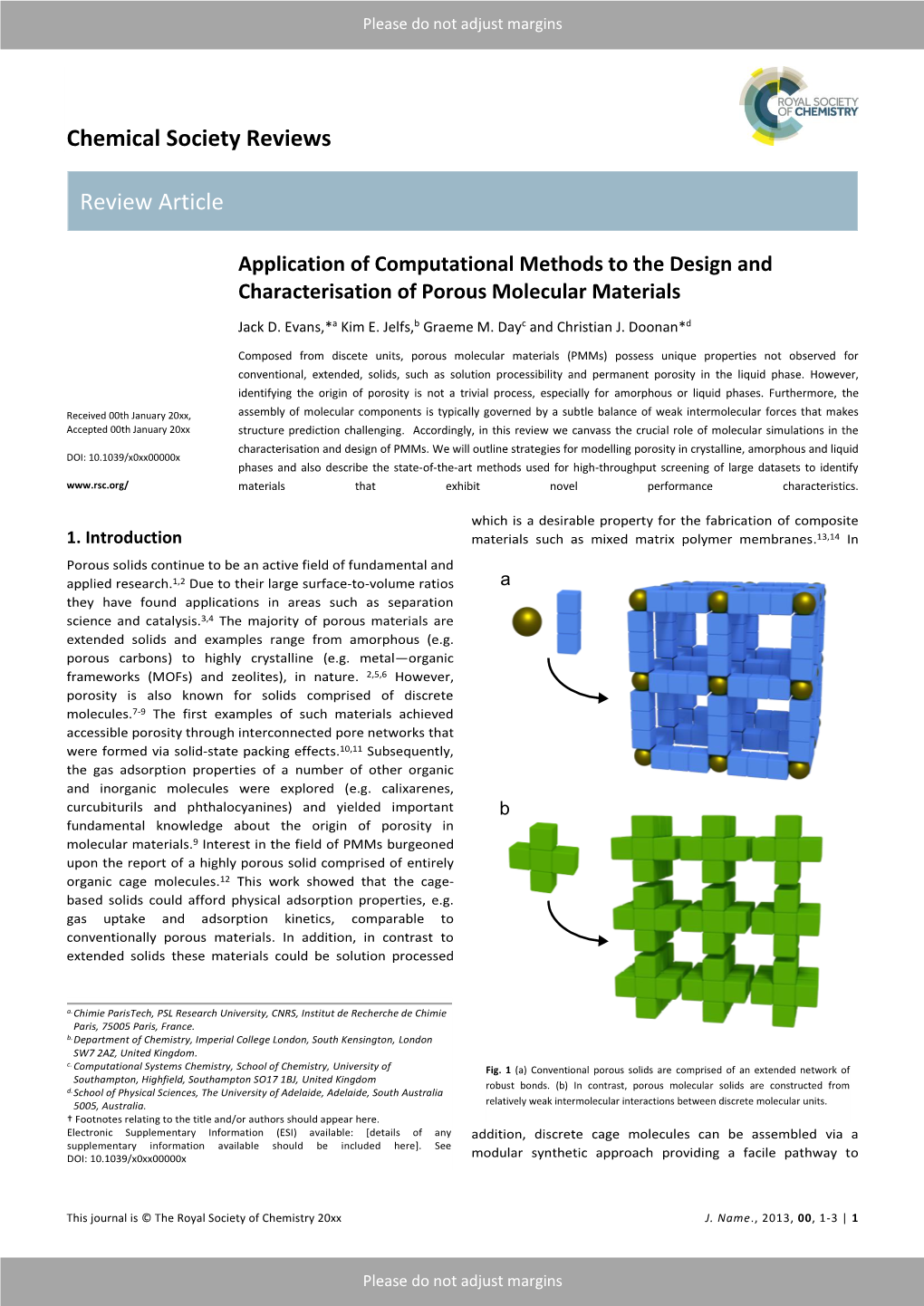 Chemical Society Reviews Review Article