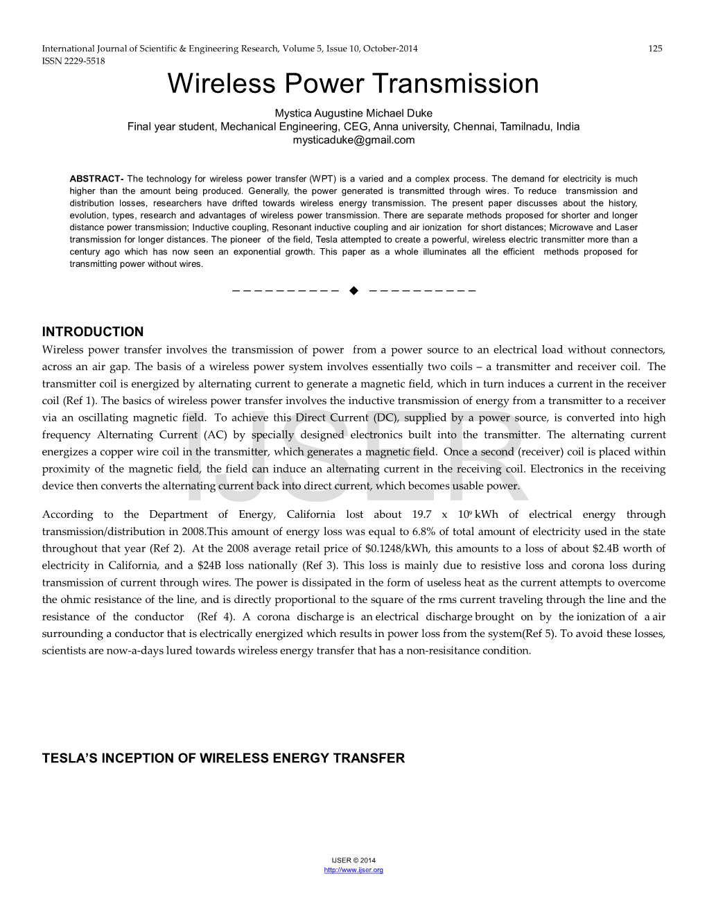 Wireless Power Transmission