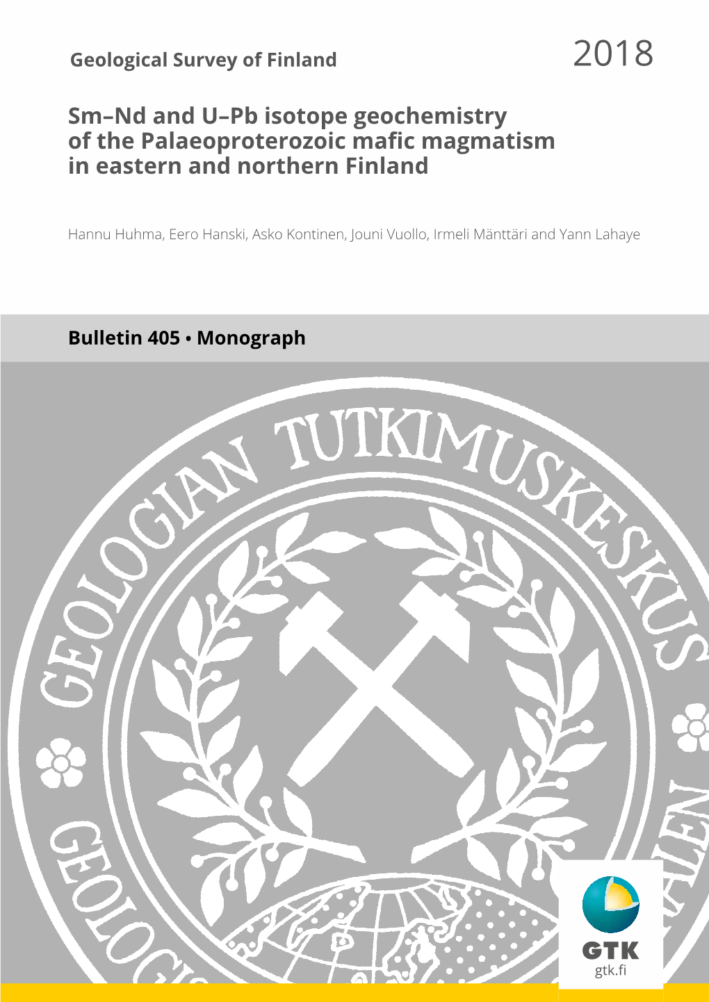 Sm–Nd and U–Pb Isotope Geochemistry of the Palaeoproterozoic Mafic Magmatism in Eastern and Northern Finland