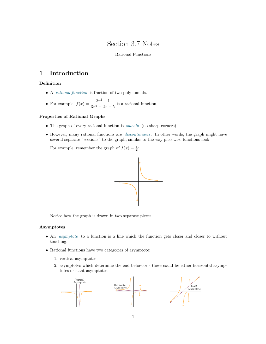 Section 3.7 Notes