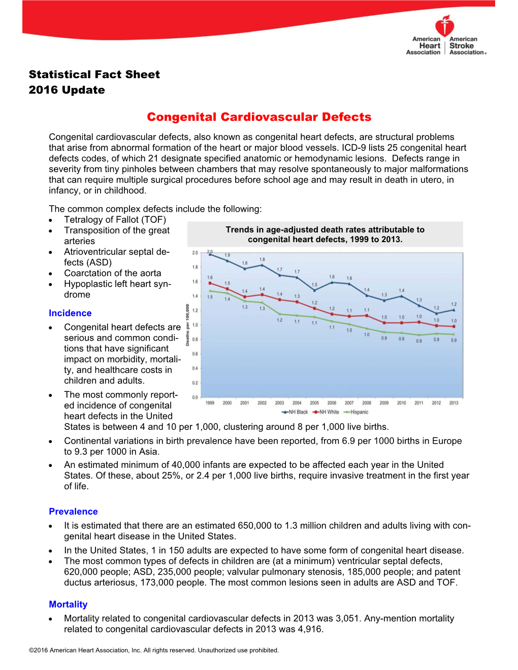 Congenital Cardiovascular Defects