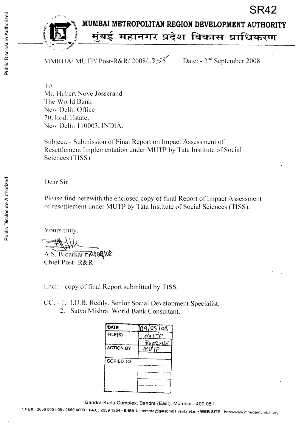 MUMBAI METROPOLITAN REGION DEVELOPMENT AUTHORITY 4 U 1Jq TIWF4TI- ET Wk T Fwetu Nil [ T 1