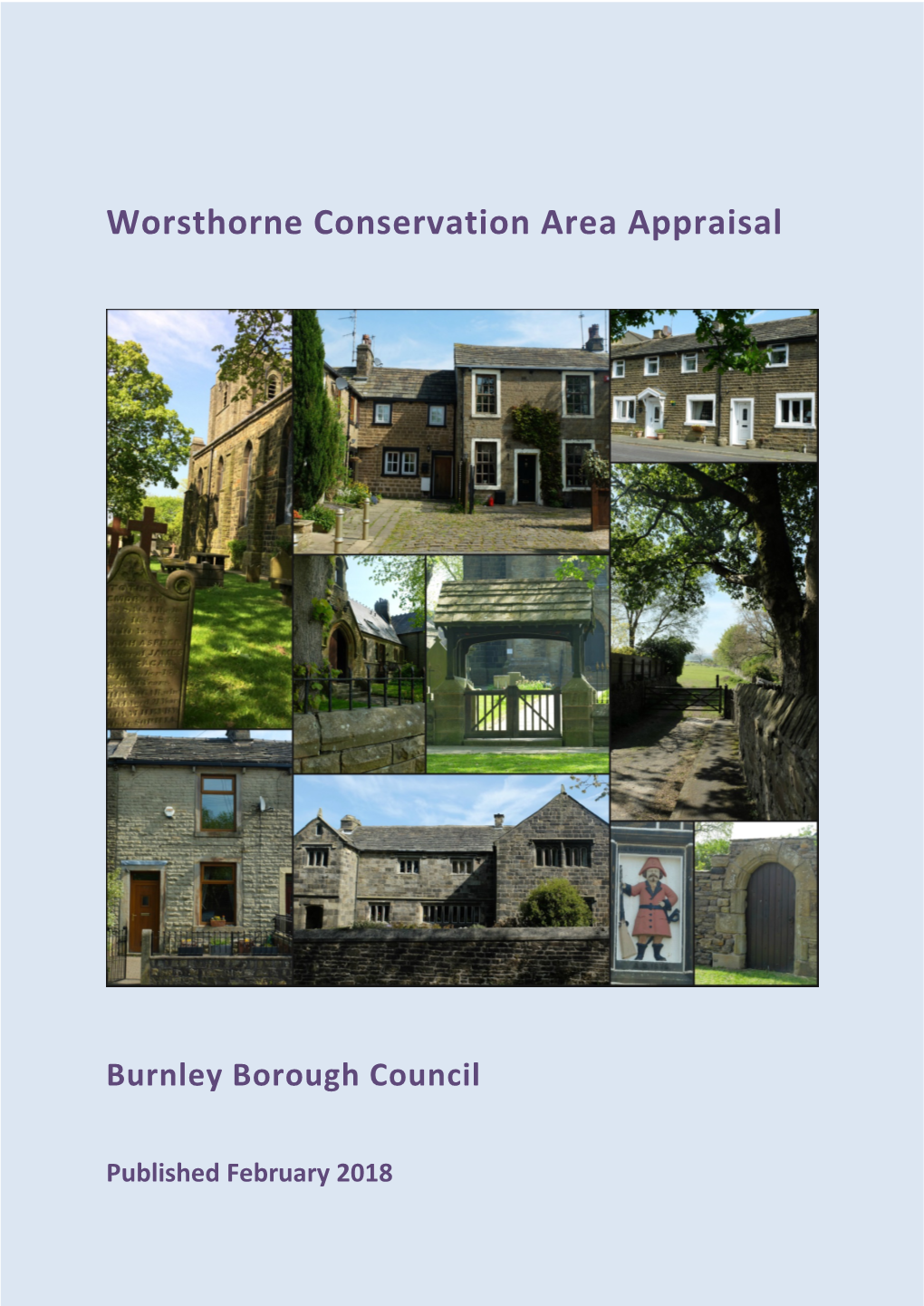 Worsthorne Conservation Area Appraisal February 2018