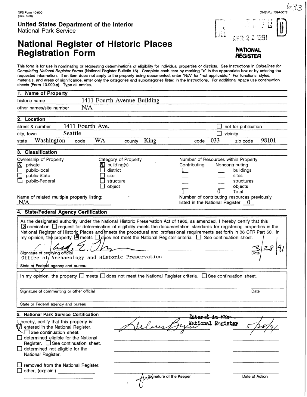 National Register of Historic Places Registration Form