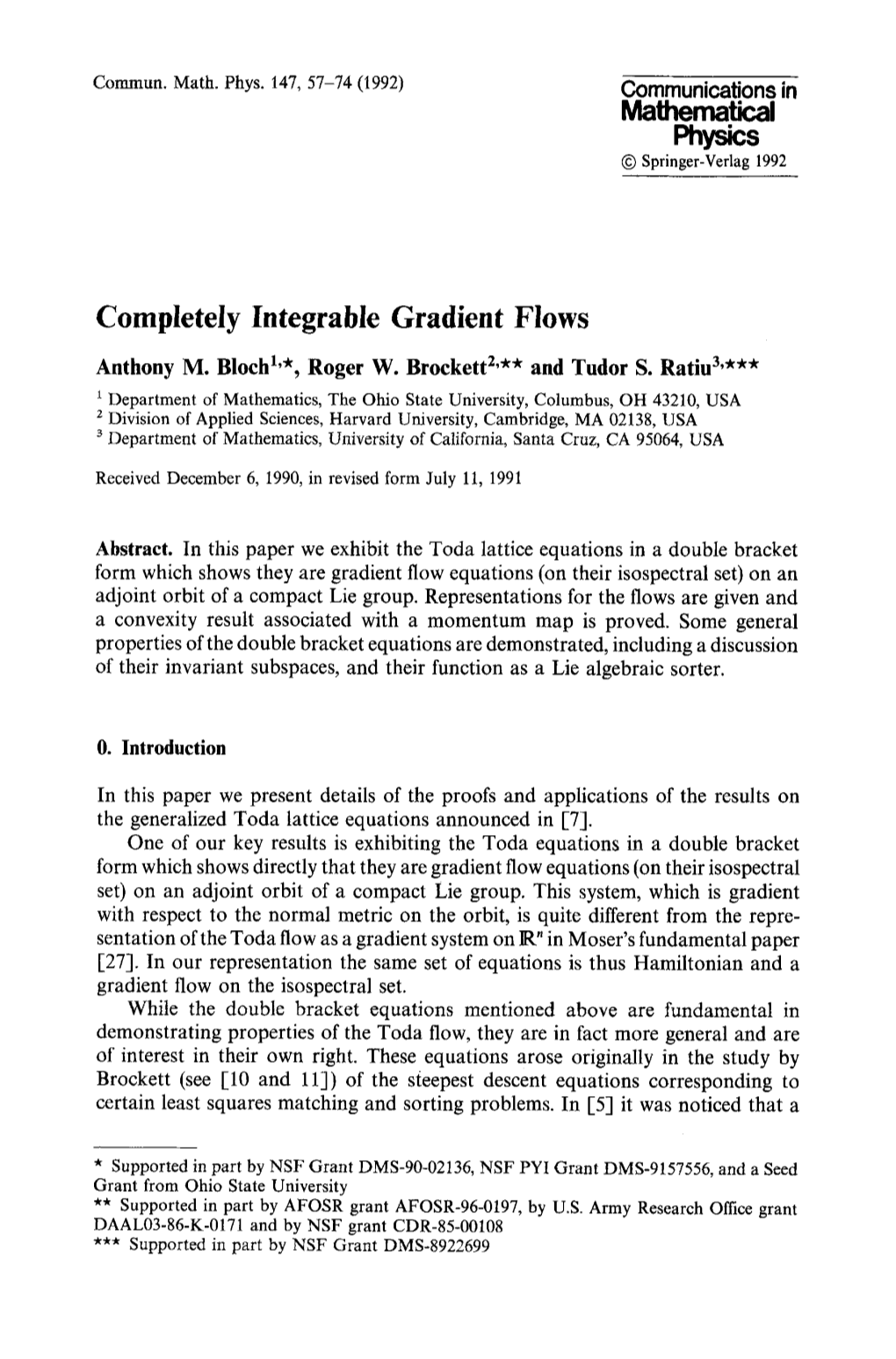 Completely Integrable Gradient Flows