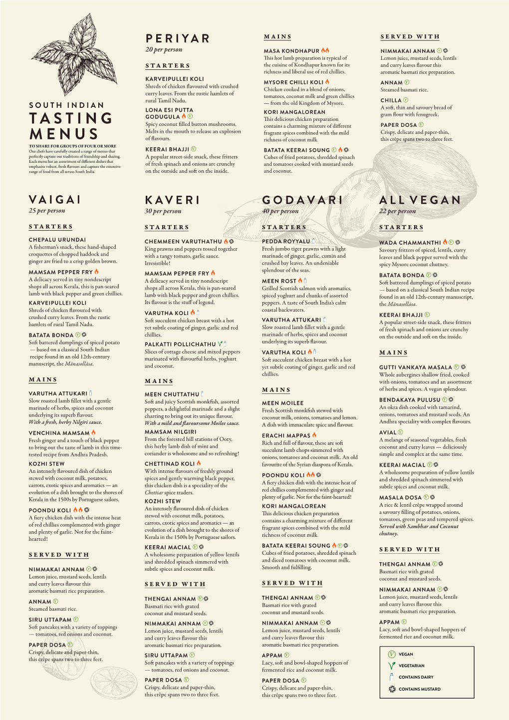 Tasting Menus