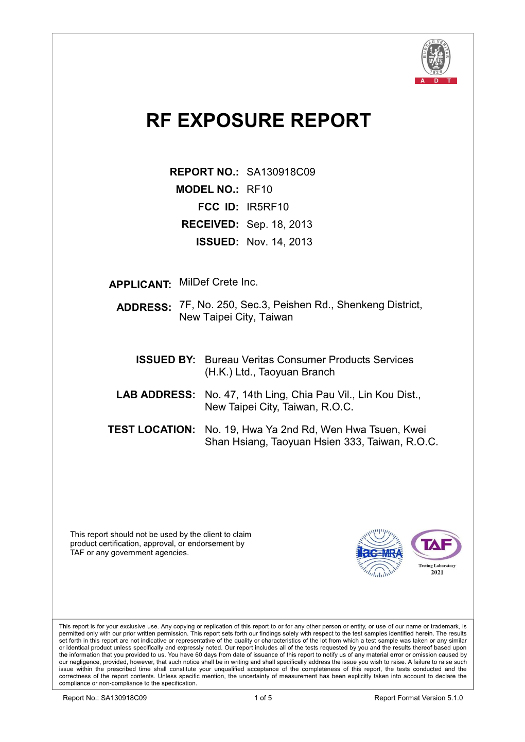 Fcc Test Report