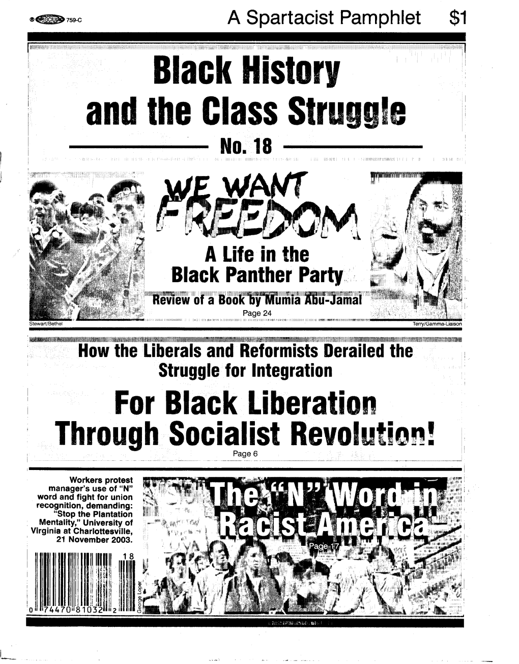 Black History and the Class Struggle
