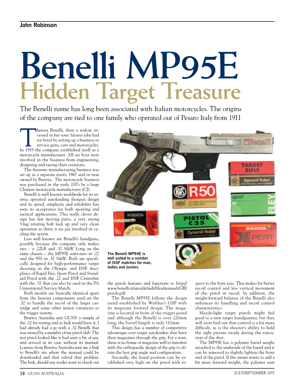 Hidden Target Treasure the Benelli Name Has Long Been Associated with Italian Motorcycles