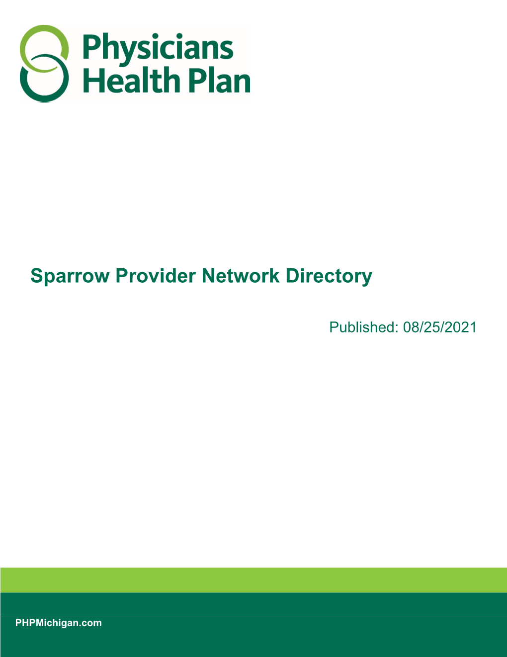 Sparrow Provider Network Directory