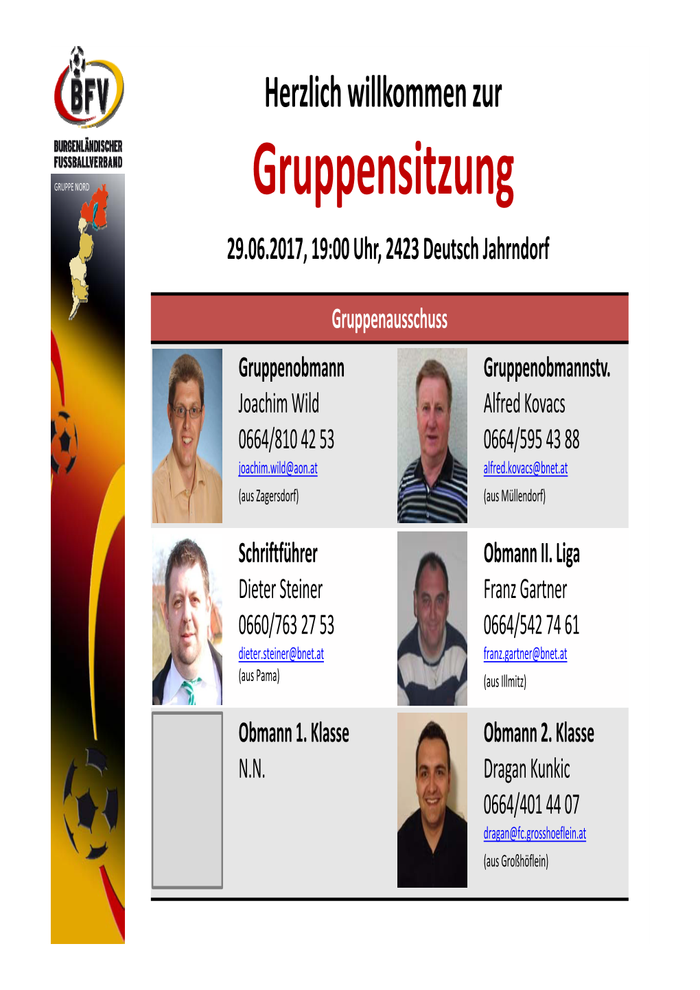 Gruppensitzung 29.06.2017, 19:00 Uhr, 2423 Deutsch Jahrndorf