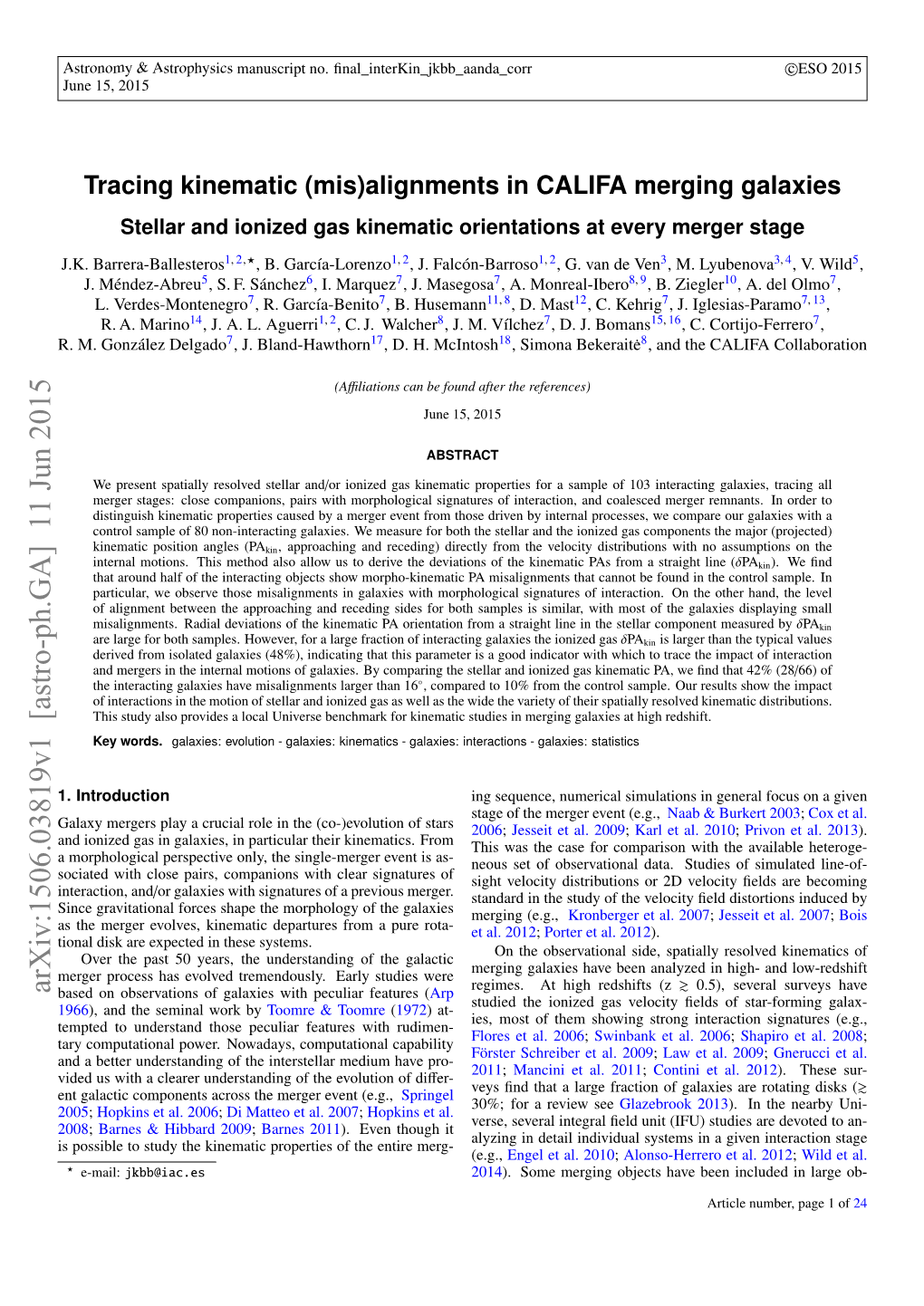 Tracing Kinematic (Mis)Alignments in CALIFA Merging Galaxies Stellar and Ionized Gas Kinematic Orientations at Every Merger Stage