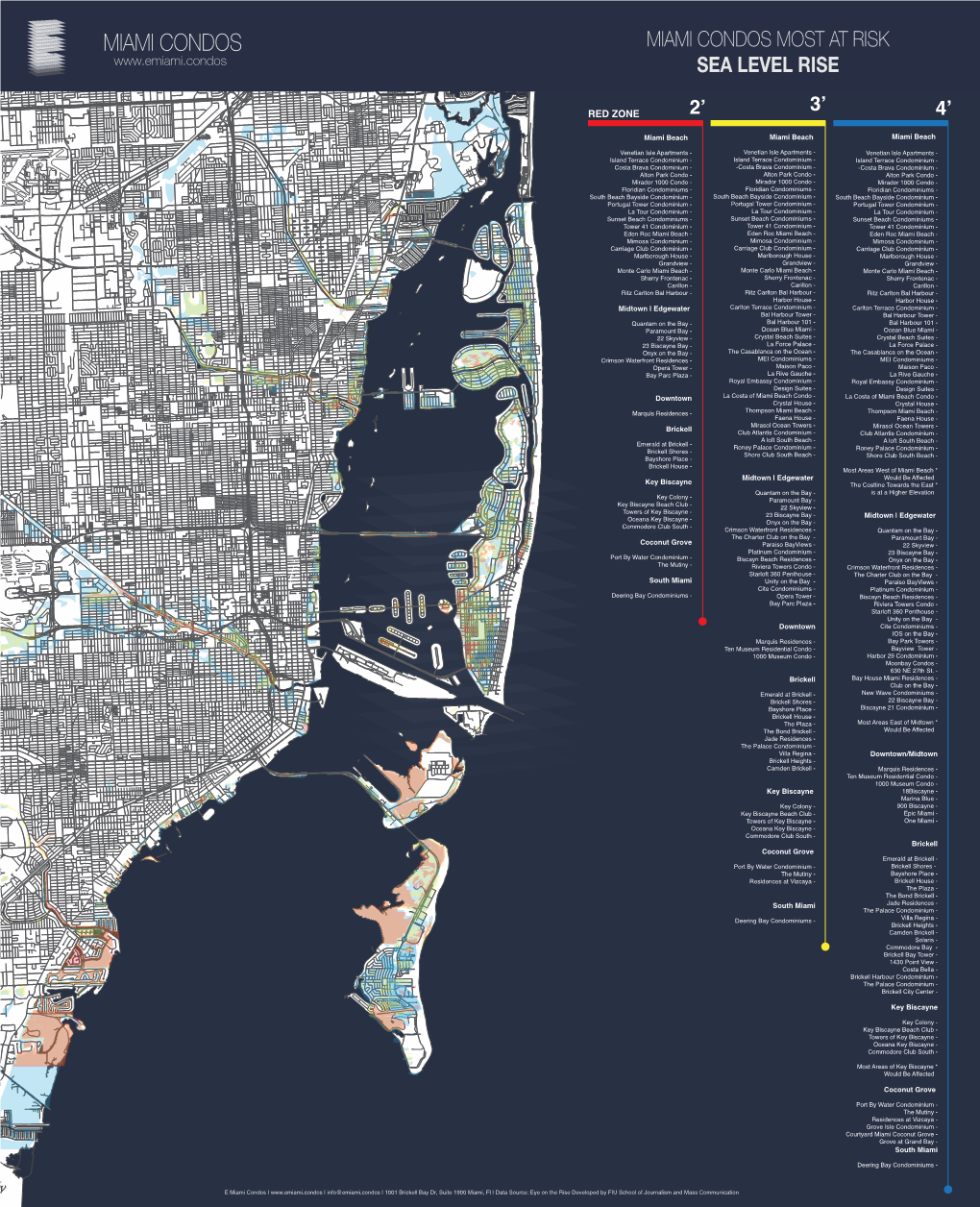 Miami Condos Most at Risk Sea Level Rise