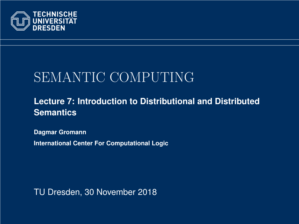 Semantic Computing