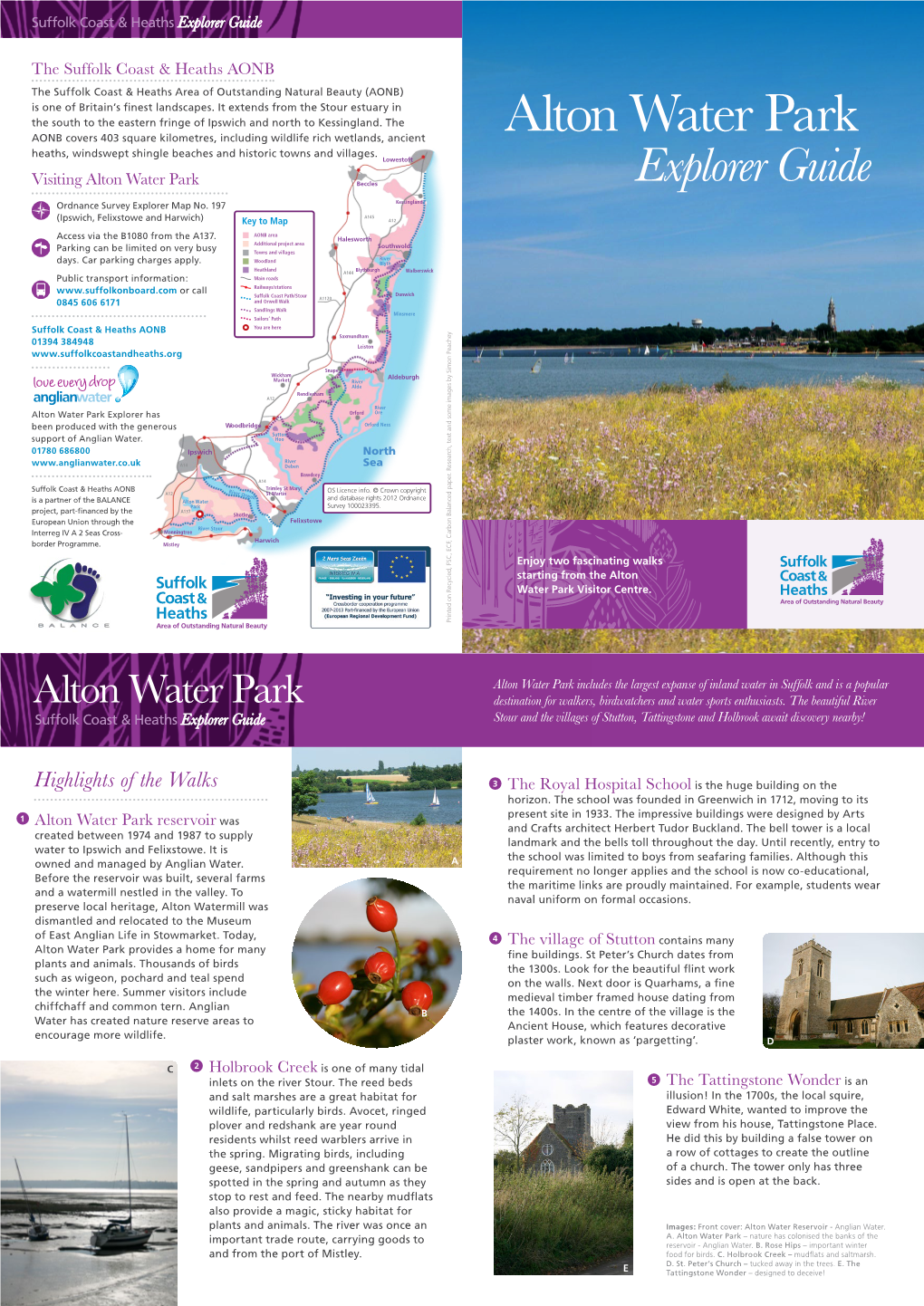 Alton Water Park Heaths, Windswept Shingle Beaches and Historic Towns and Villages