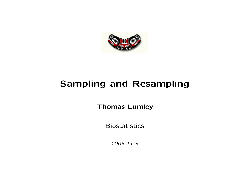 Sampling and Resampling